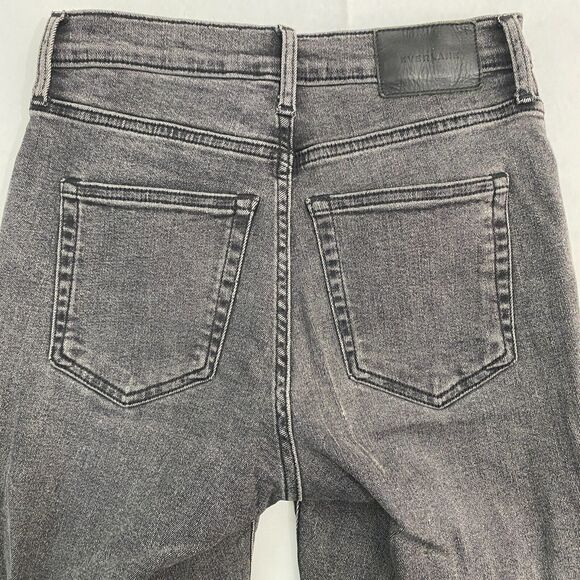 Everlane High Rise Faded Black Gray Denim Ankle‎ Jeans Womens 26 - Picture 4 of 8